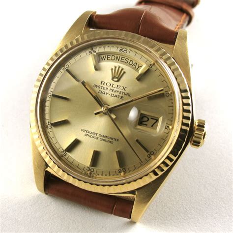 rolex oyster perpetual day date leather|rolex day date chart.